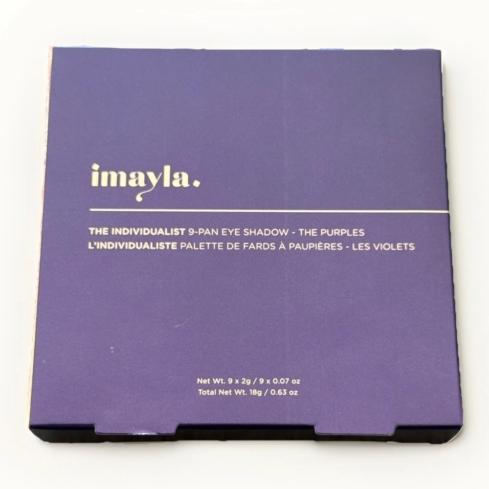 imayla 9-Pan Eyeshadow Palette- Individ-Vegan Highly Pigmented MSRP $49 RARE!